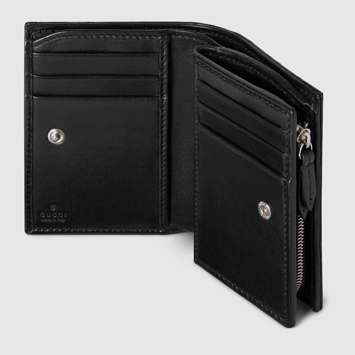 ダブルG ウォレット ・ブラック レザー | GUCCI公式