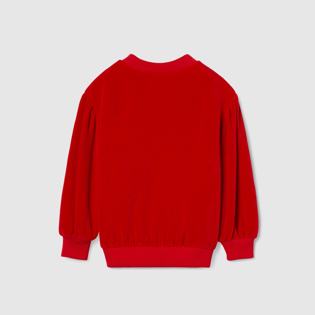 Children's chenille sweatshirt in red - thumbnail 3