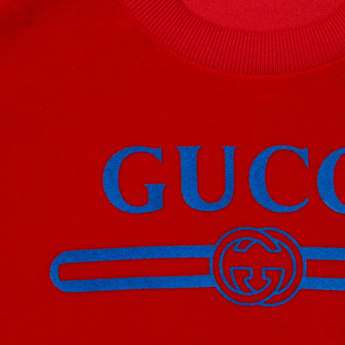 Children's chenille sweatshirt in red
