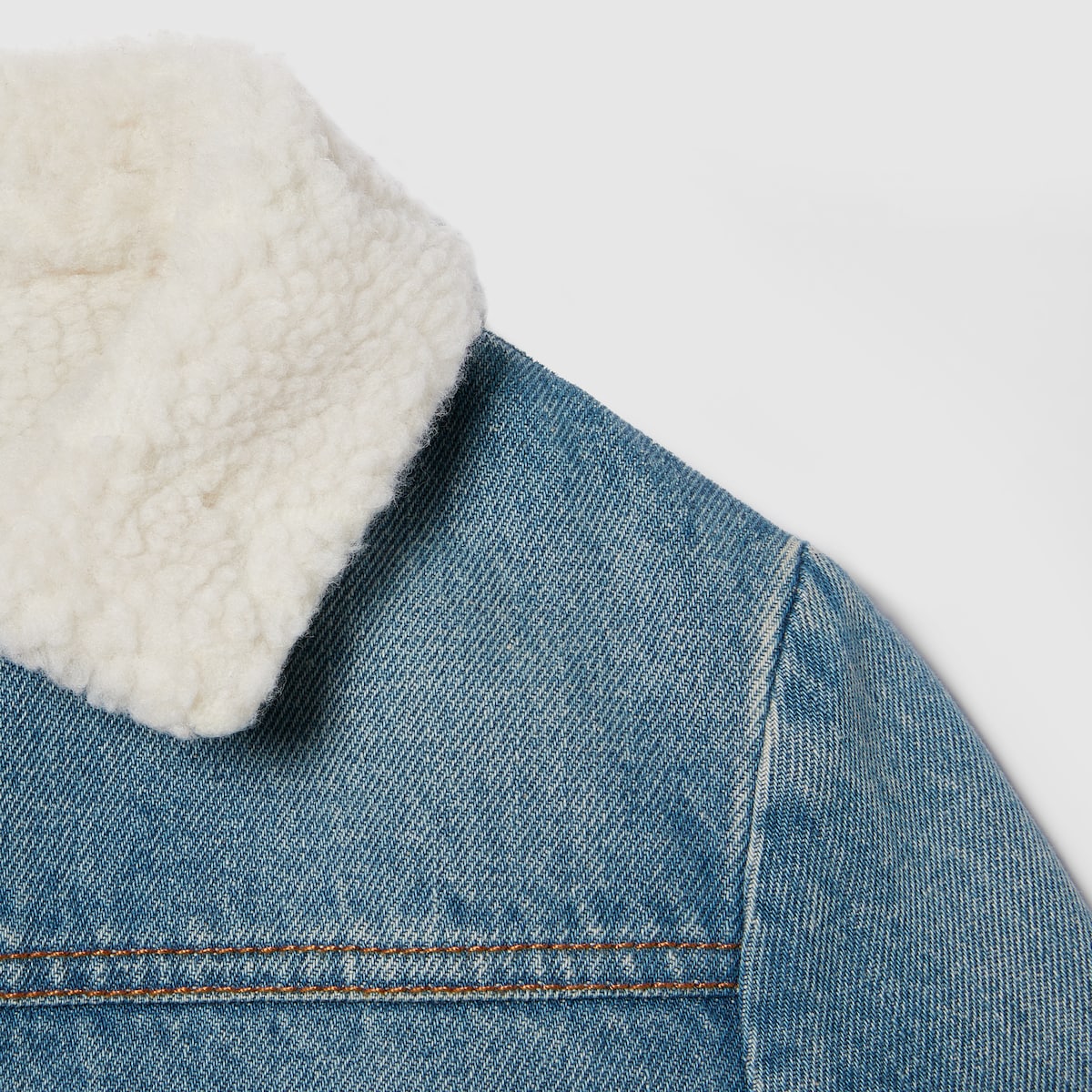 Children's denim jacket in blue - thumbnail 2