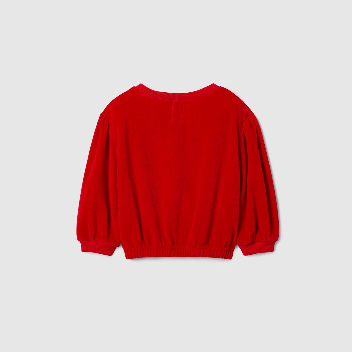 Baby chenille sweatshirt in red