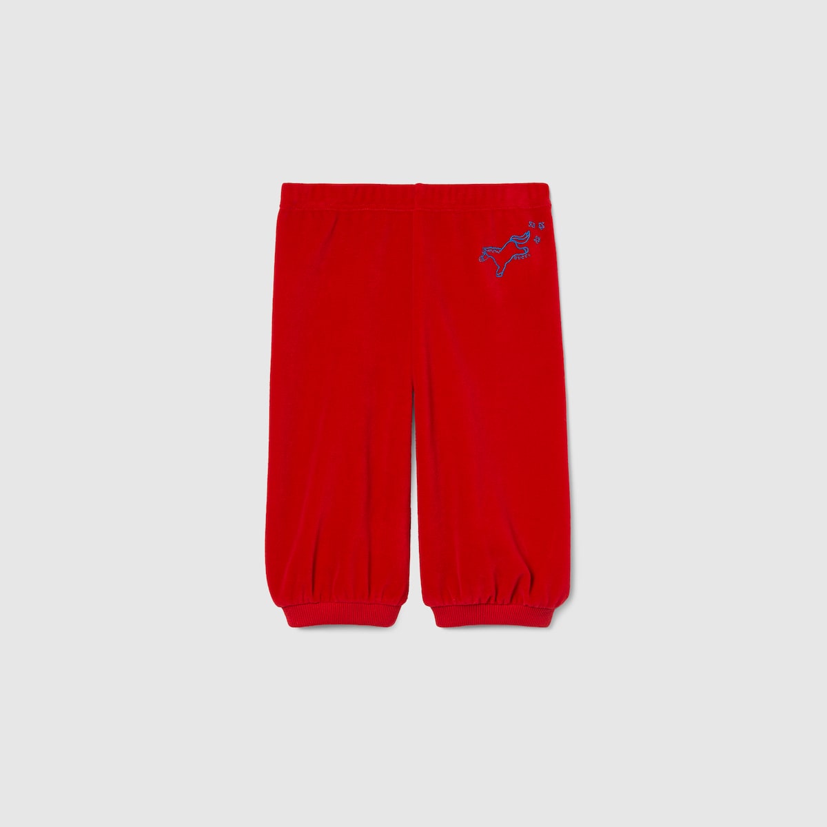 Baby chenille jogging pants in red - thumbnail 2