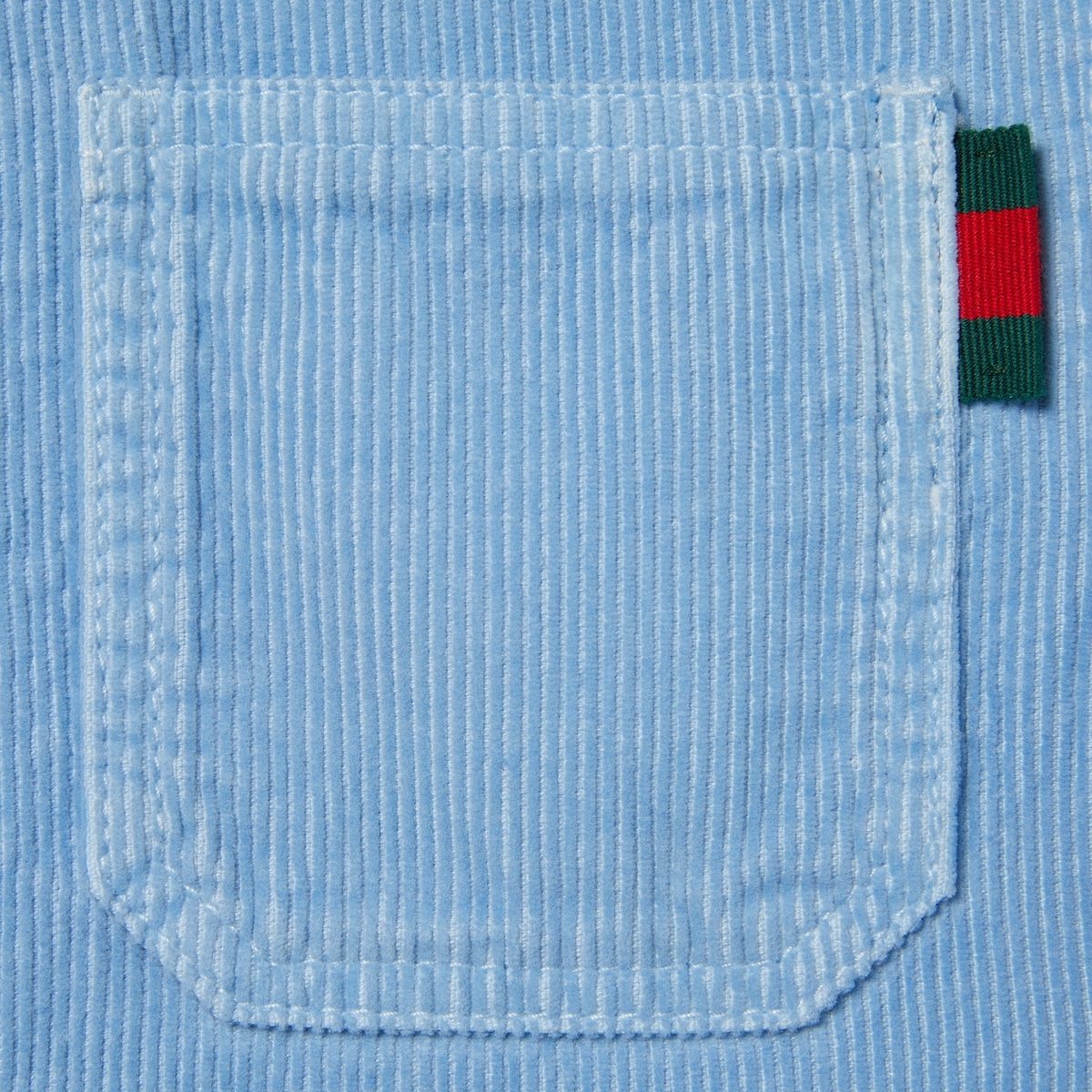 Children's velvet corduroy shirt in light blue - thumbnail 3