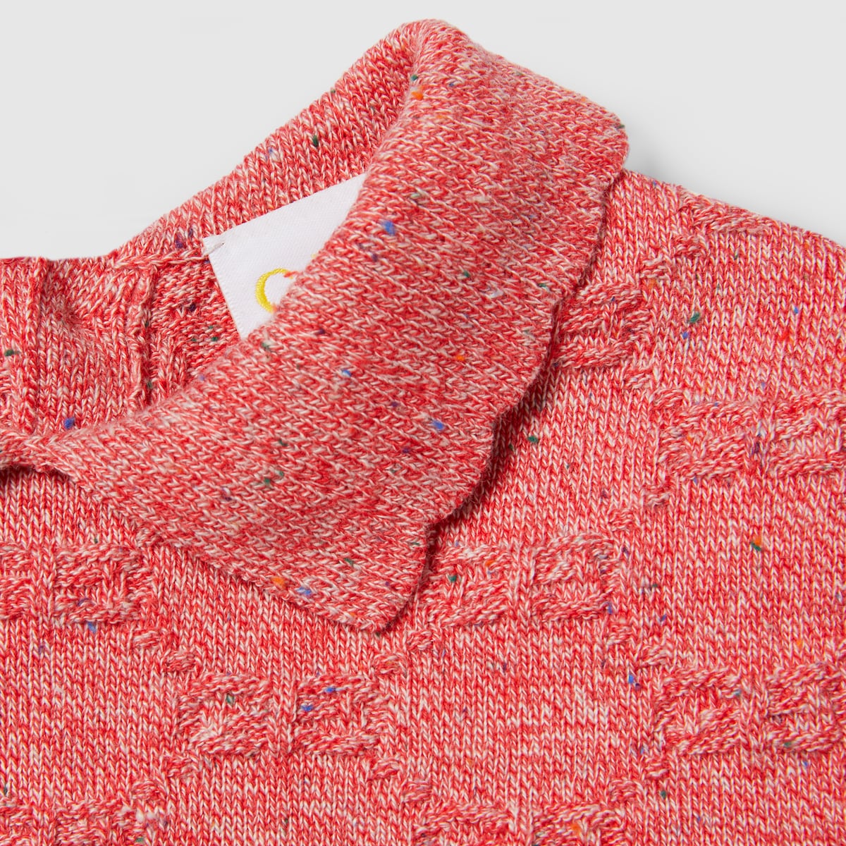 Baby GG cotton dress in light red