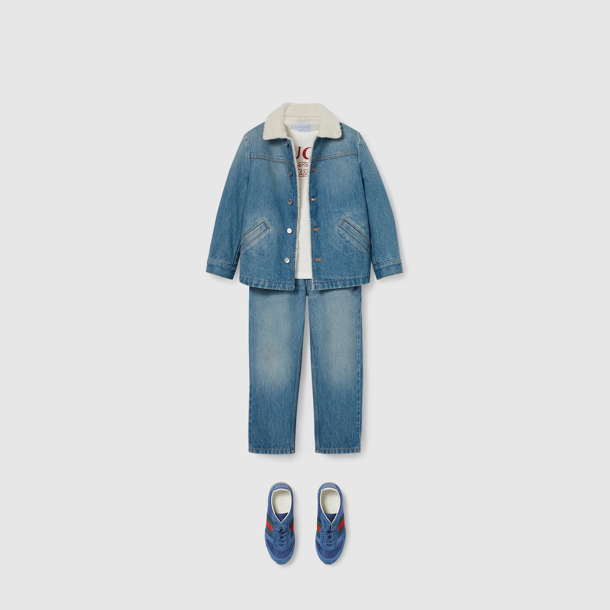 Children's denim jacket in blue