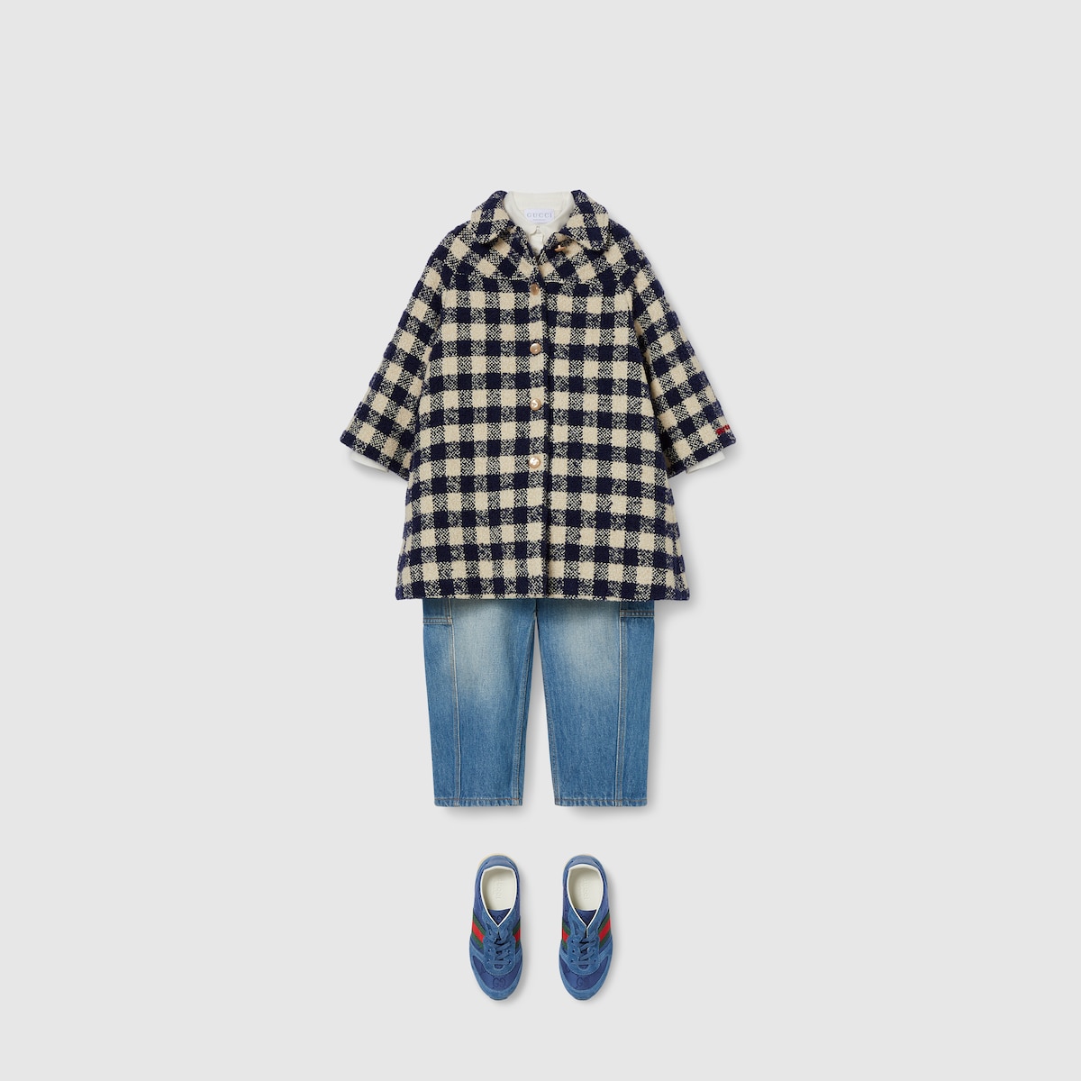 Children's cotton shirt in white