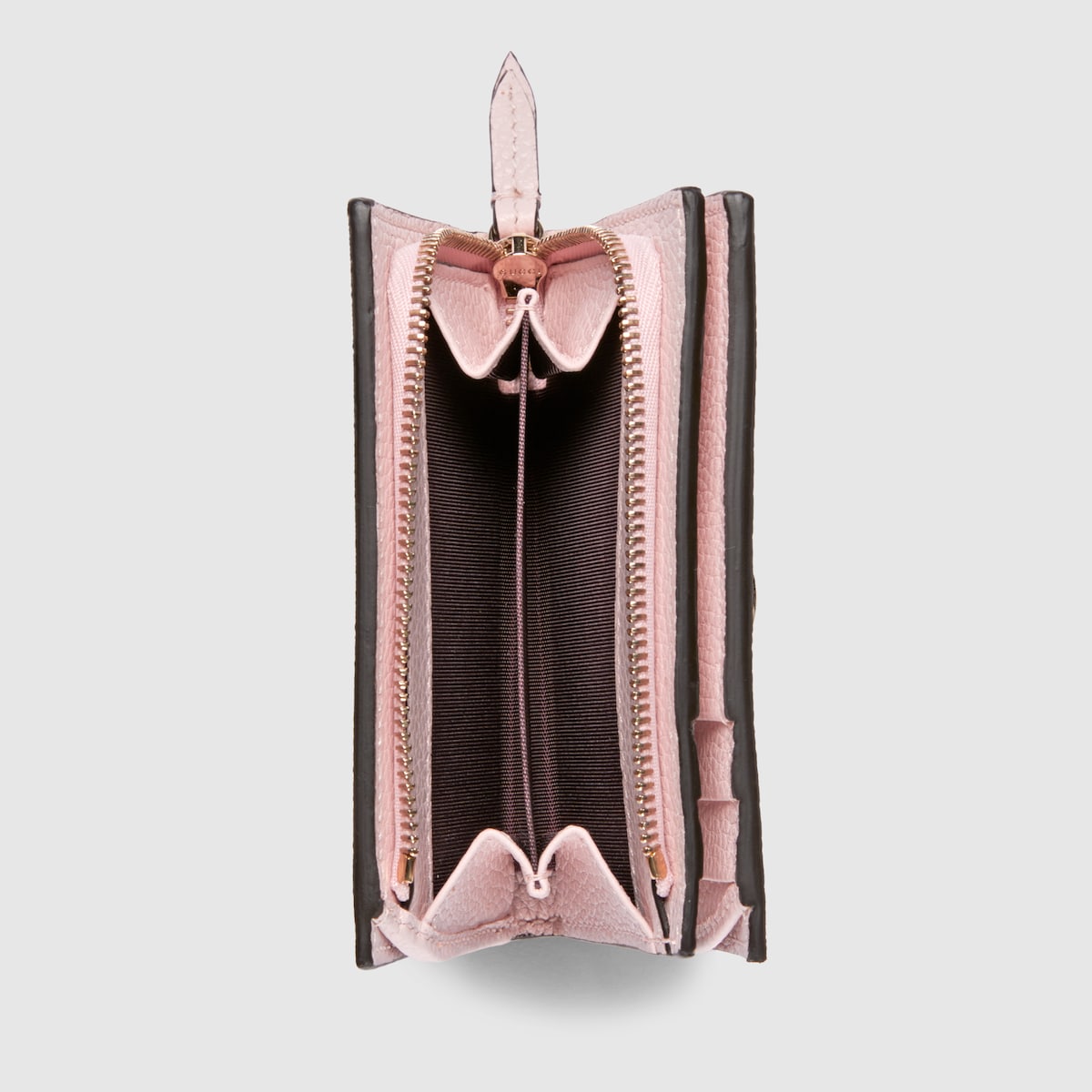 ダブルG バイカラー スモールウォレット ・ピンク レザー | GUCCI公式