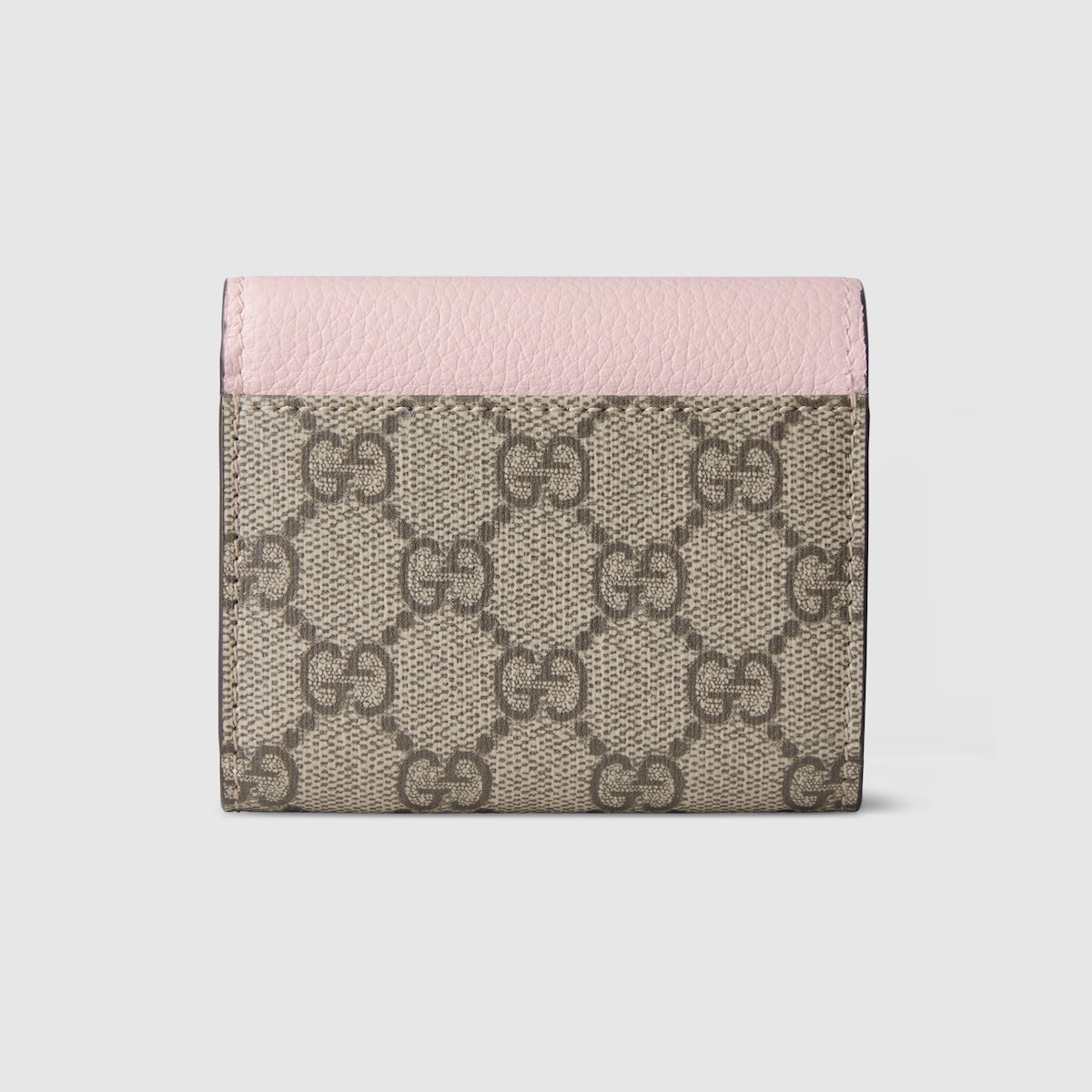 Bi-color GG Marmont mini wallet in pink leather - thumbnail 2