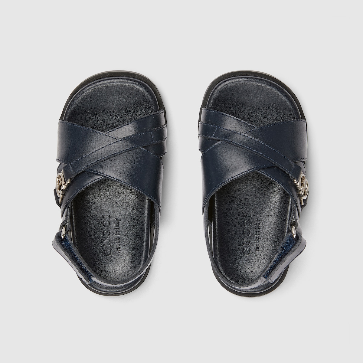 Toddler sandal in dark blue leather
