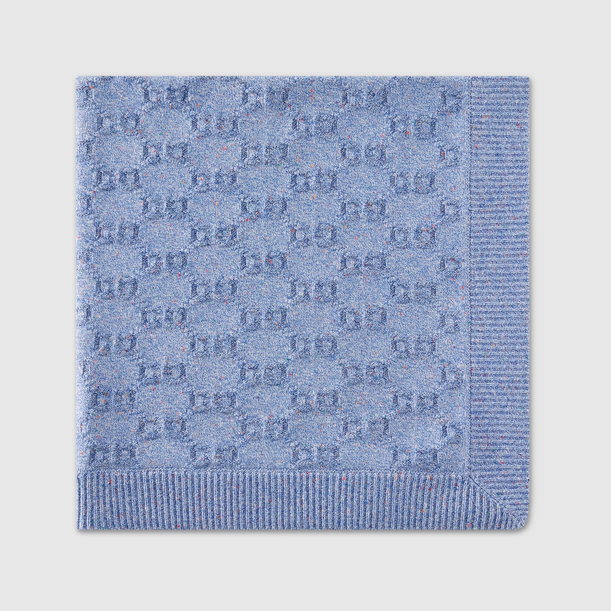 Baby GG cotton jacquard blanket in red - thumbnail 3
