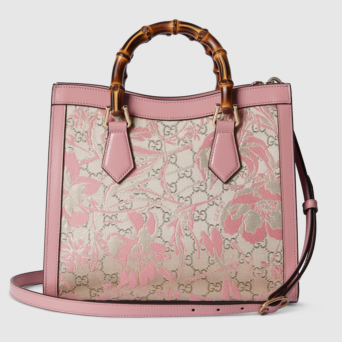 Japan Exclusive Gucci Diana medium tote bag in light pink and