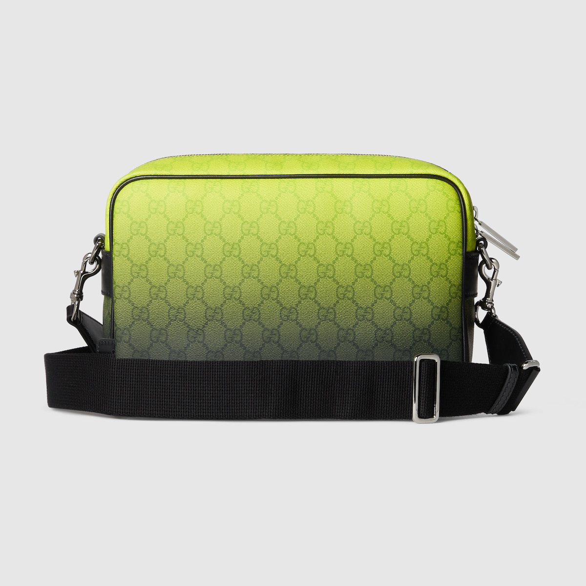 Gucci Chroma medium crossbody bag in lime and black fabric | GUCCI® US
