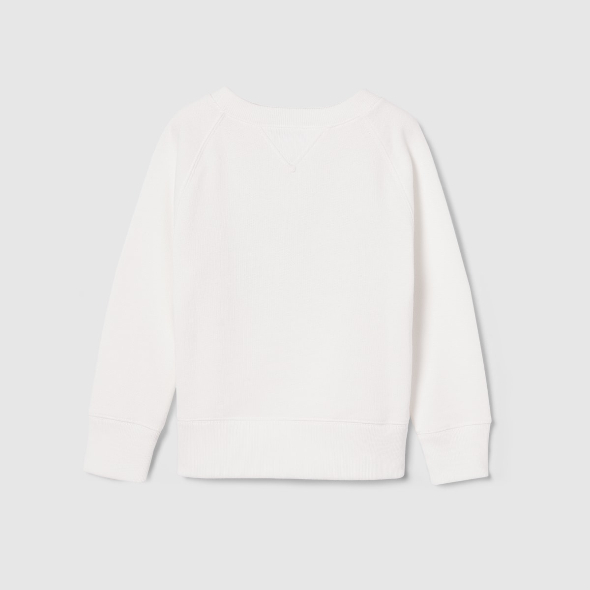 Children's cotton sweatshirt in white