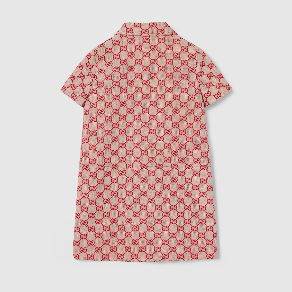 Children's GG canvas dress in red - thumbnail 3