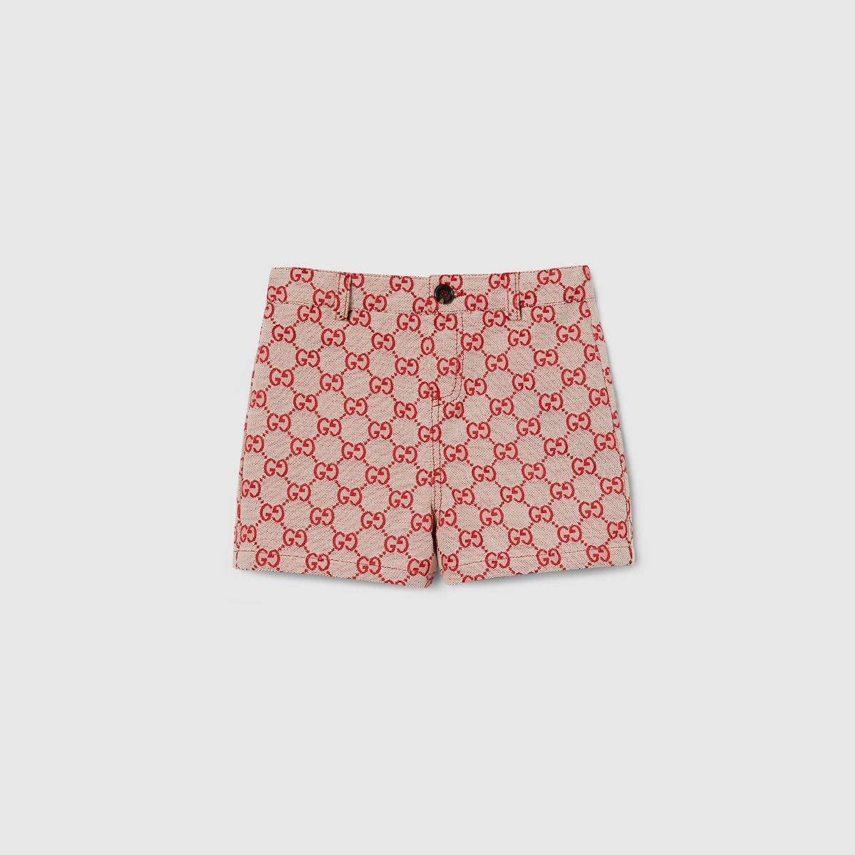 Baby GG canvas shorts in red - thumbnail 2