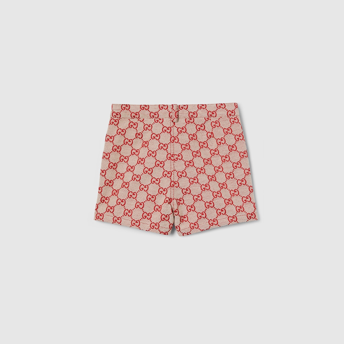 Baby GG canvas shorts in red - thumbnail 3
