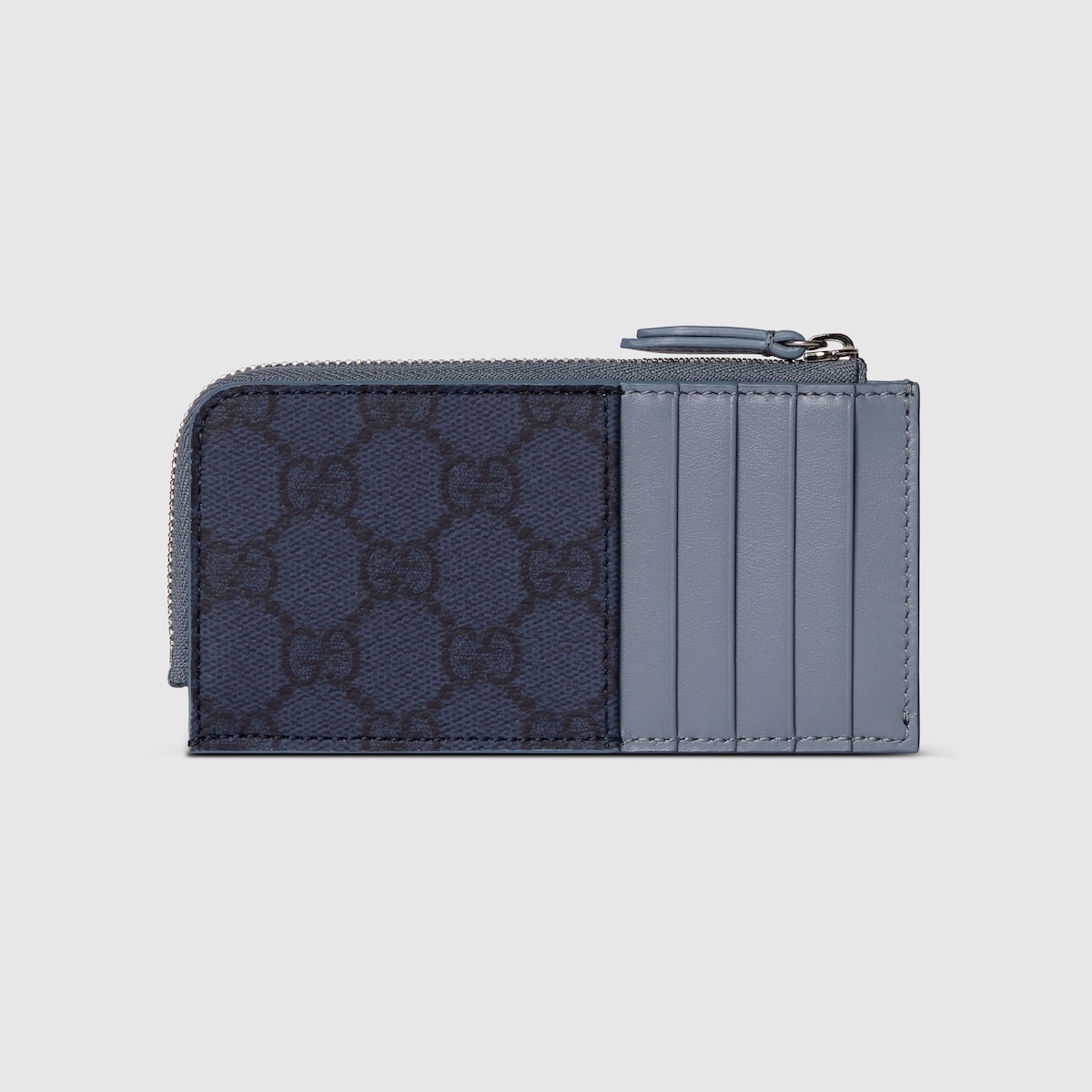 GG ジップカードケース ダスティブルー トリム ・ダークブルー GG