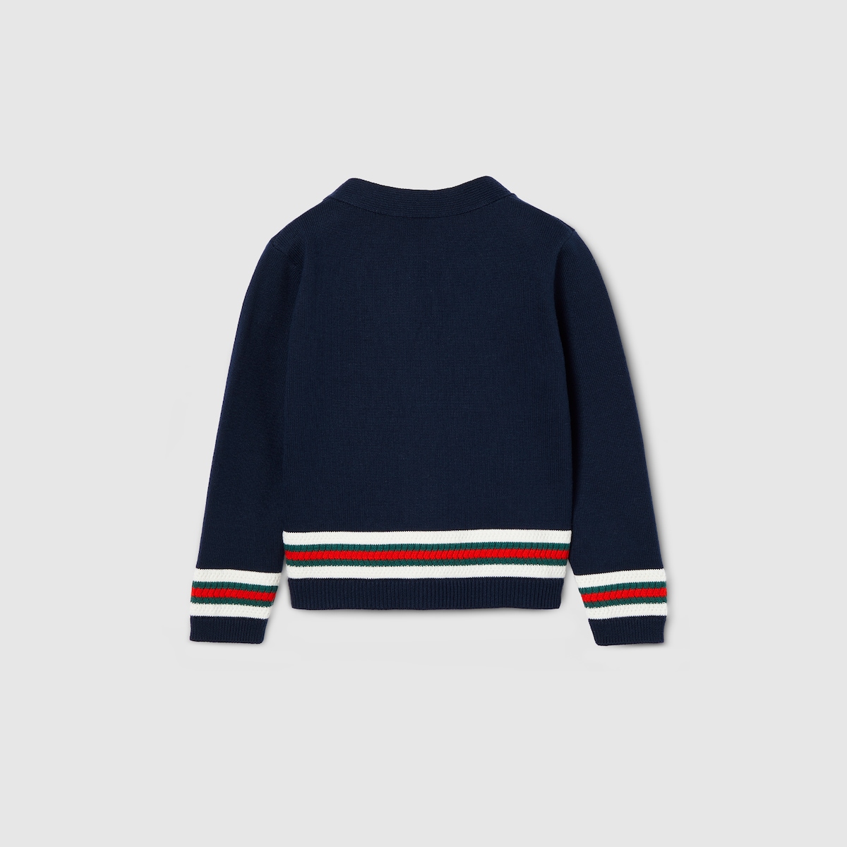Baby cotton cardigan with Web in dark blue - thumbnail 2