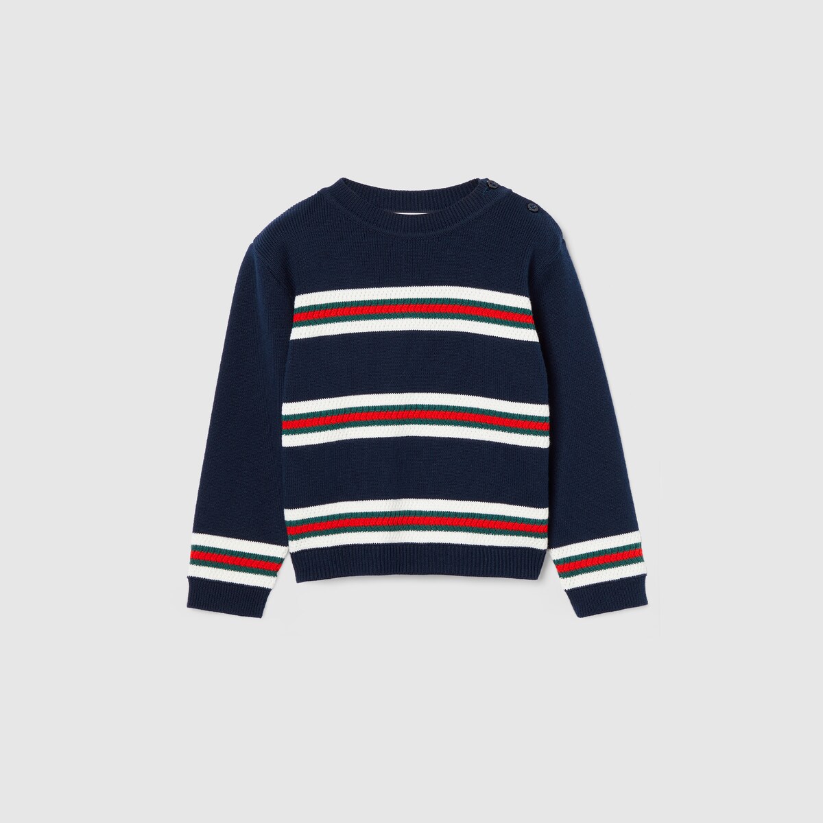 Baby cotton sweater with Web in dark blue - thumbnail 2