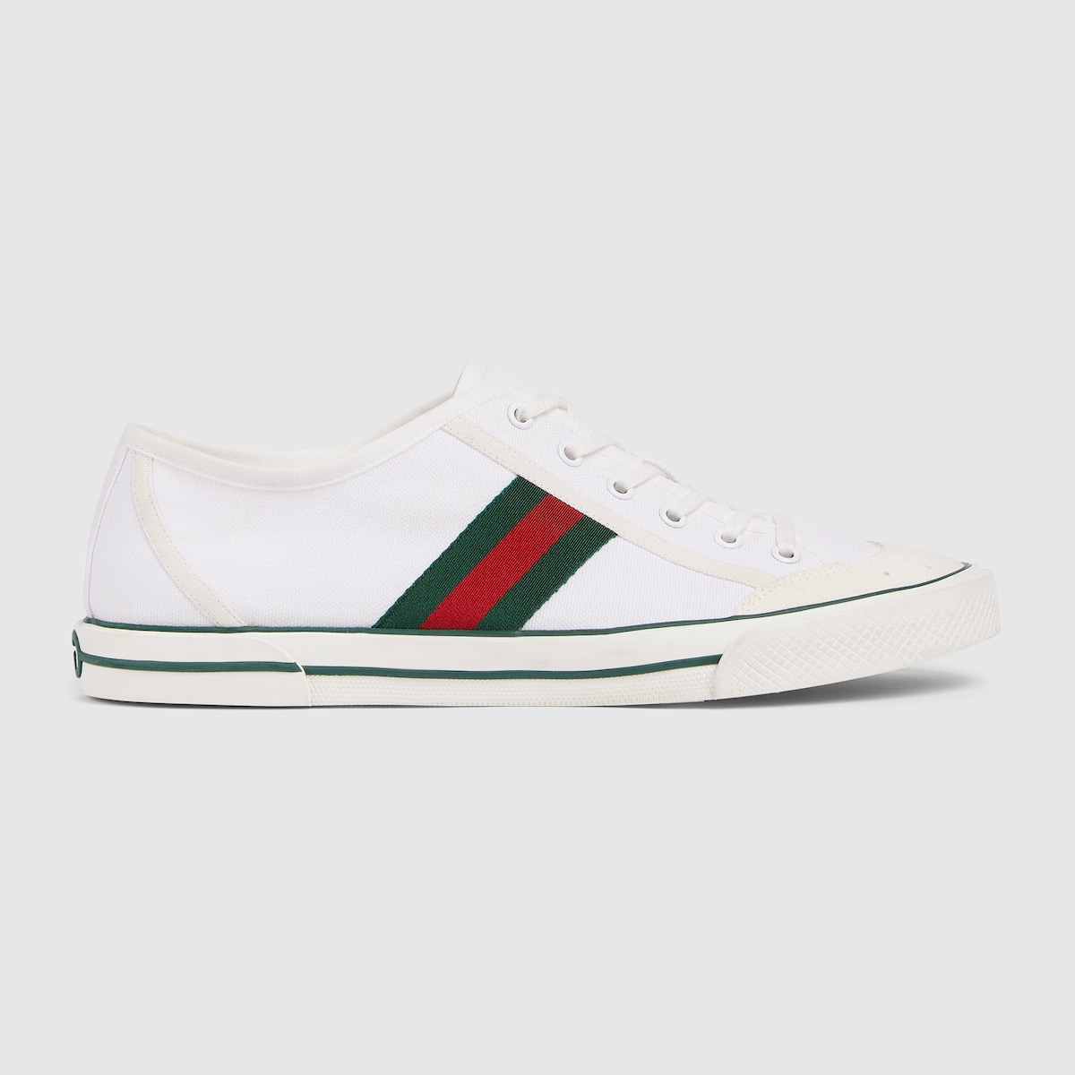 Men's Gucci Tennis 1977 sneaker in white canvas | GUCCI® US