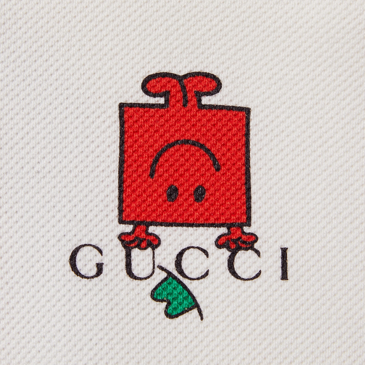 Baby cotton polo sweatshirt in off white