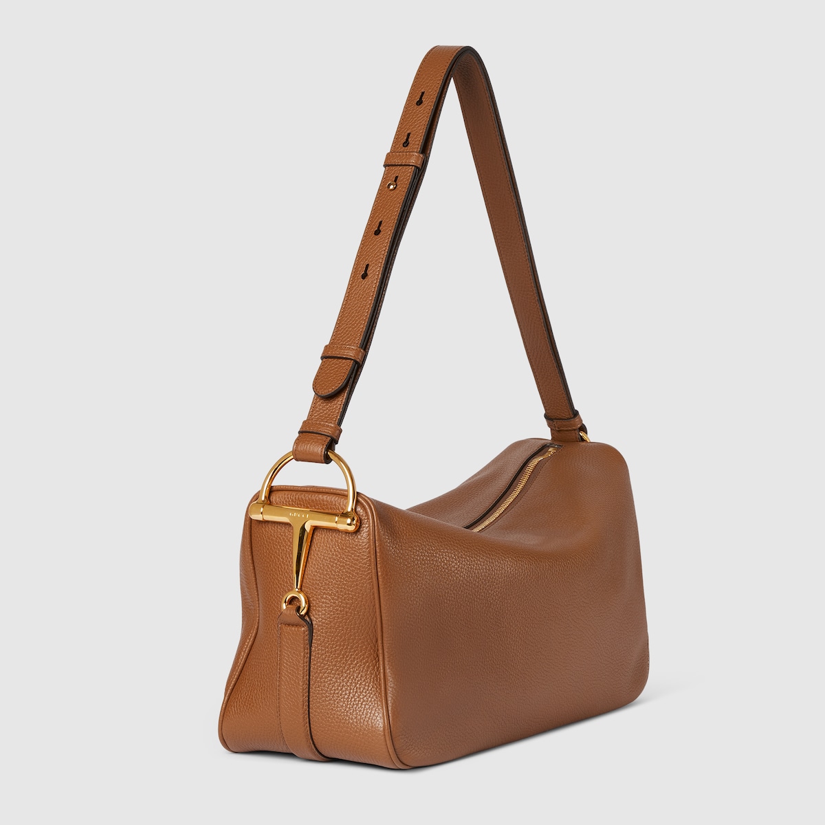 グッチ ハーフ ホースビット〕ラージ ショルダーバッグ ・ブラウン