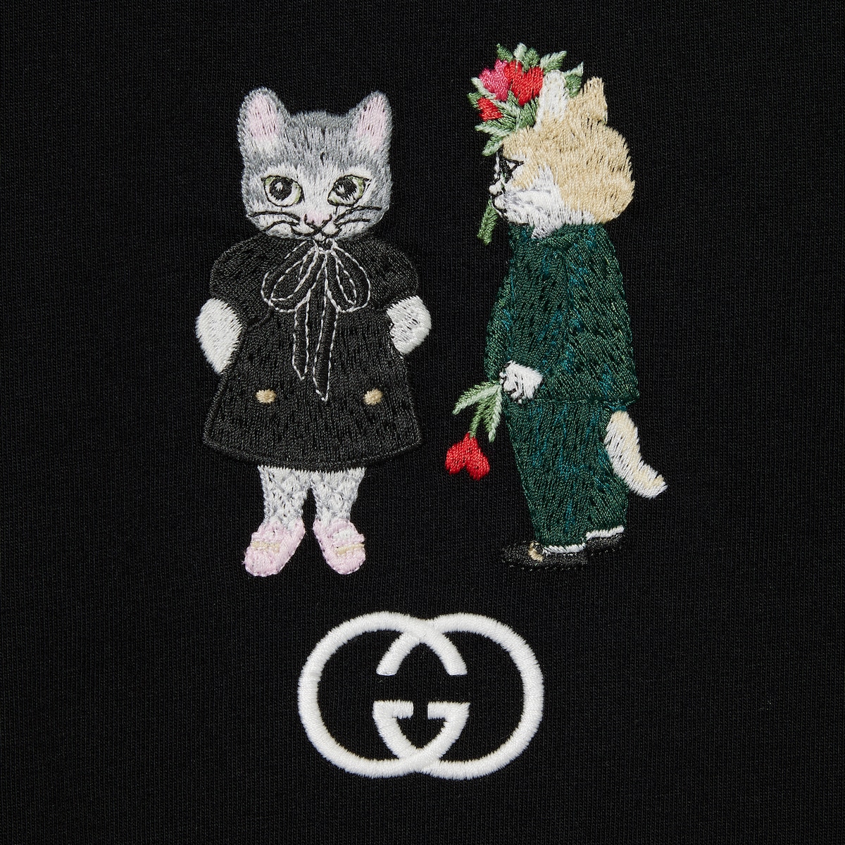 日本限定 ヒグチユウコ コットンジャージー Tシャツ ・ブラック