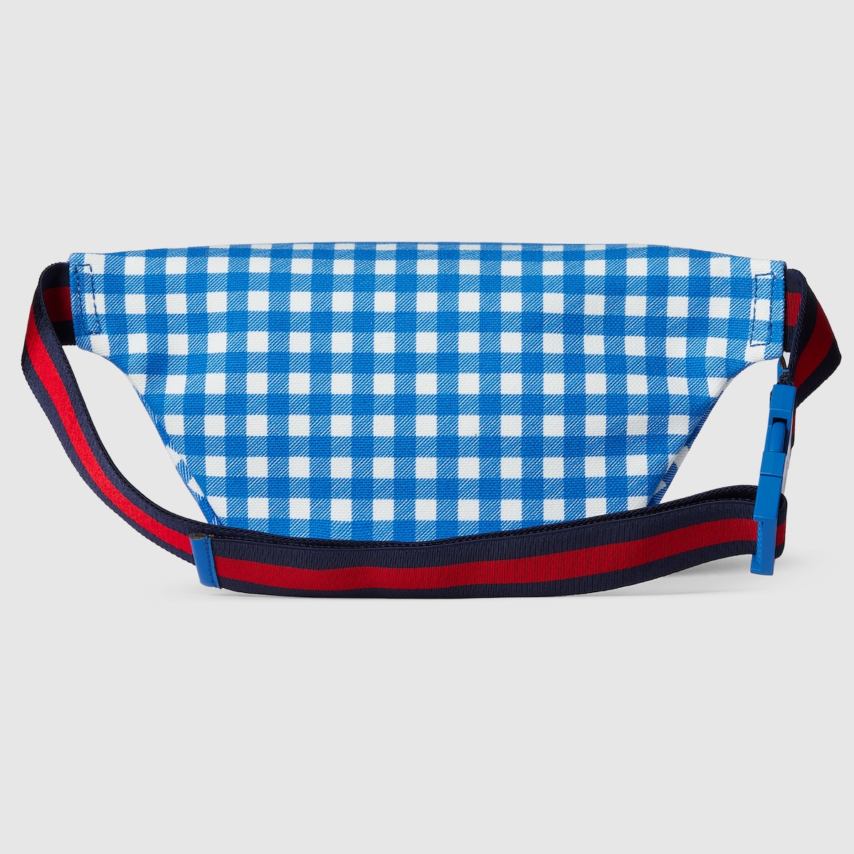 Children's belt bag with print in blue and white cotton