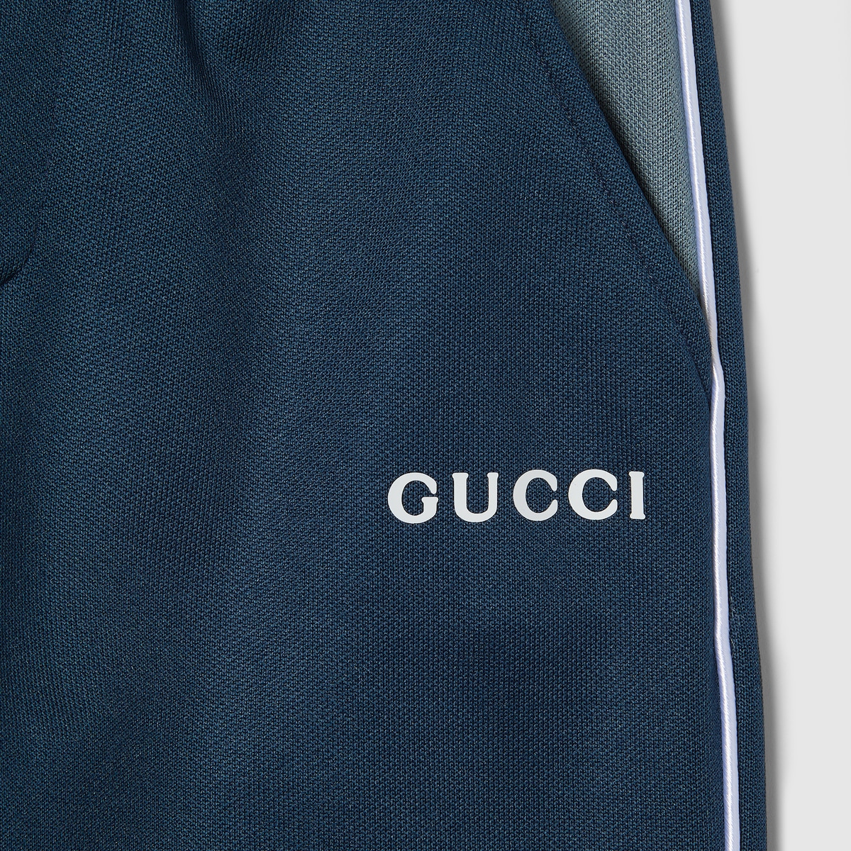 Children's technical jersey pants in dark blue and blue