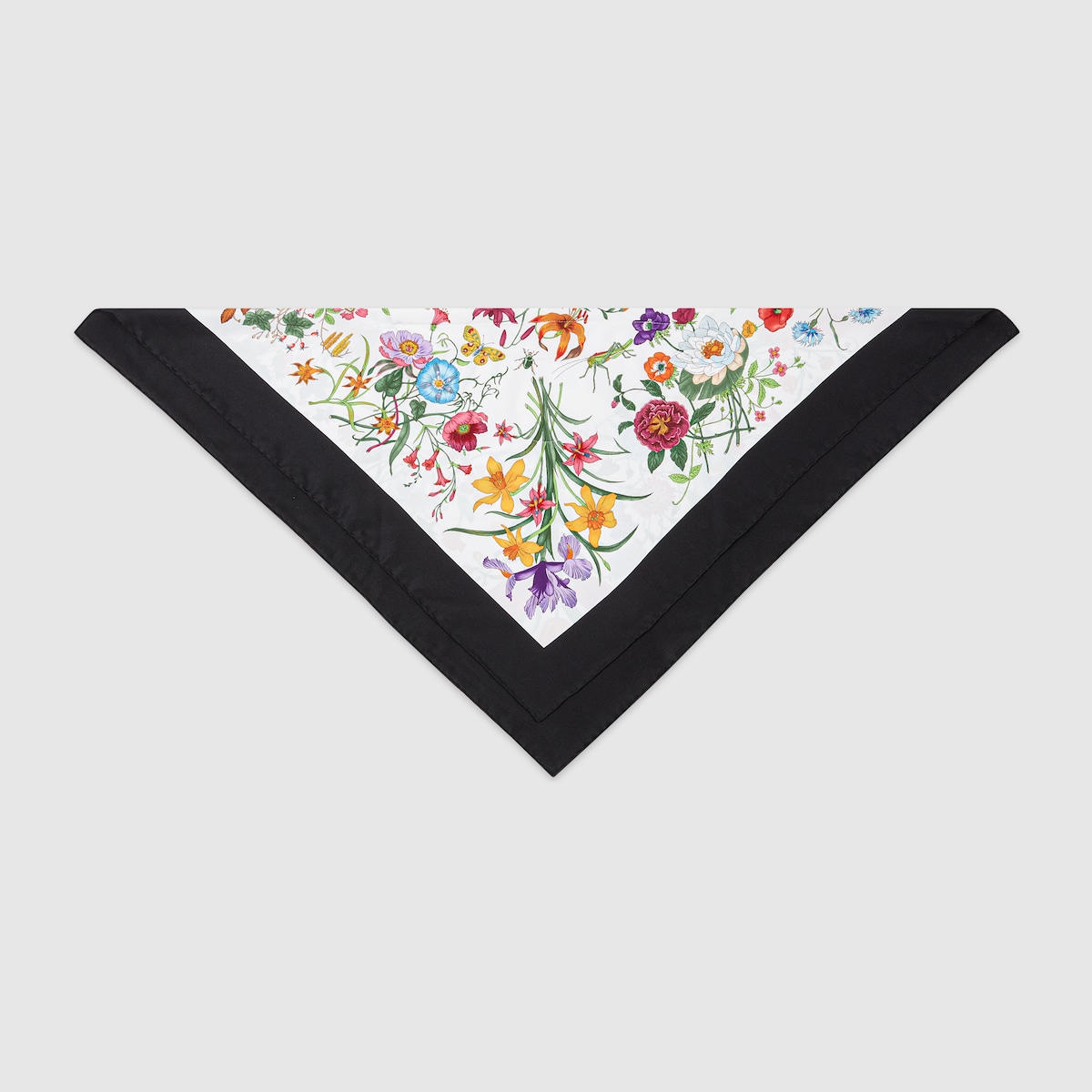 Printed silk headband in multicolor - thumbnail 4