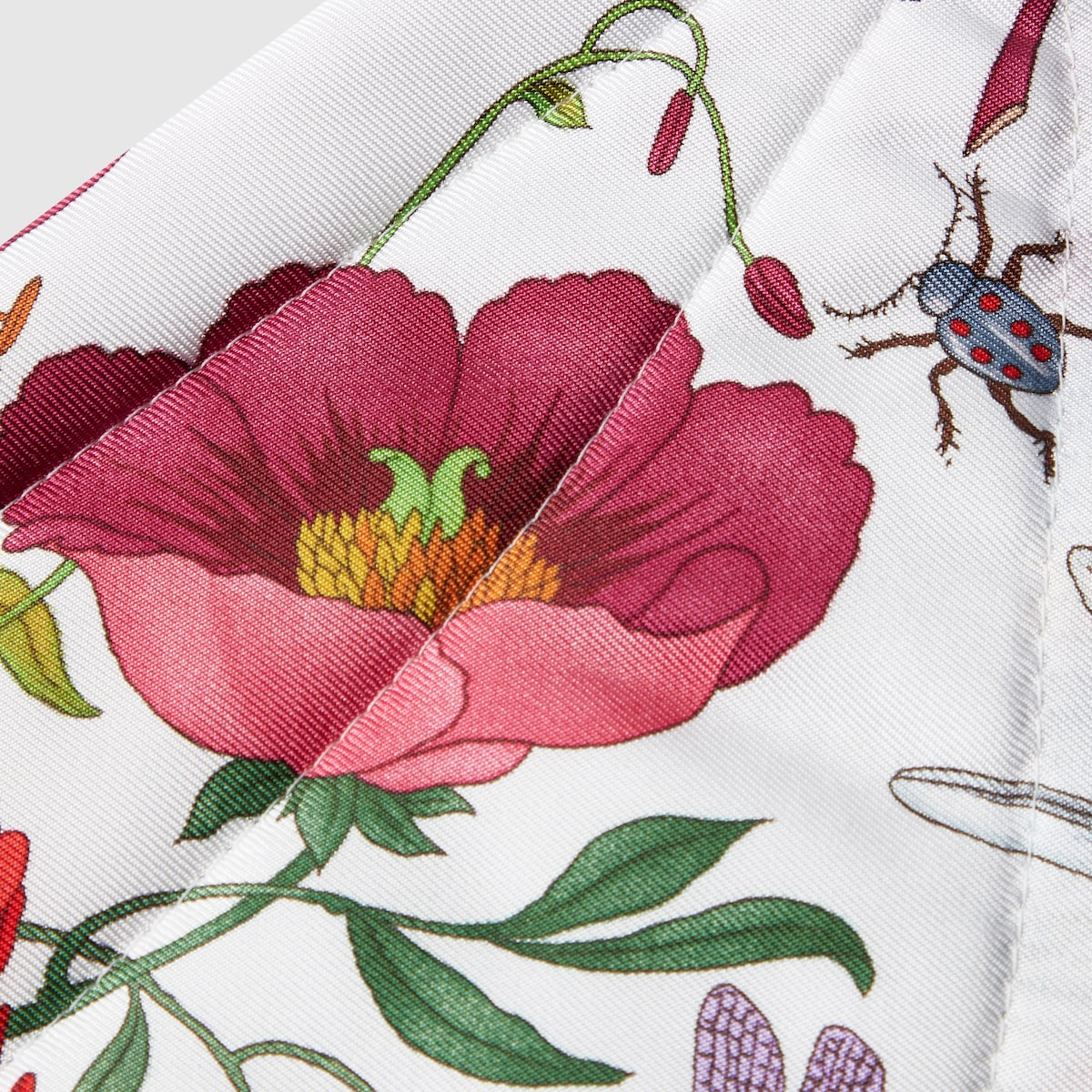 Printed silk headband in multicolor - thumbnail 2