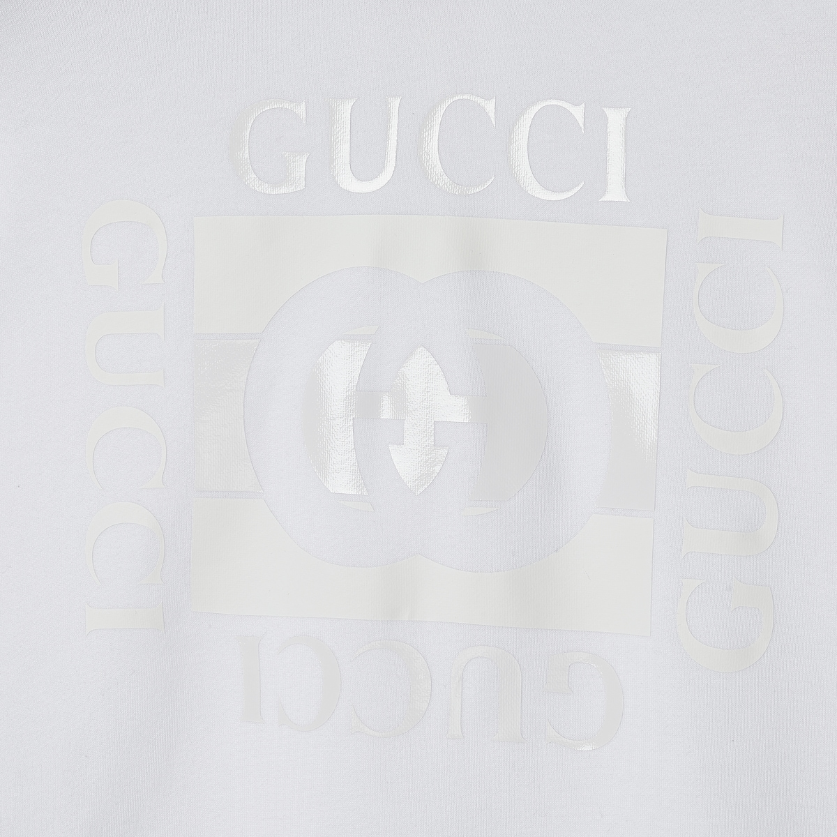 Cotton jersey sweatshirt with print in white | GUCCI® US