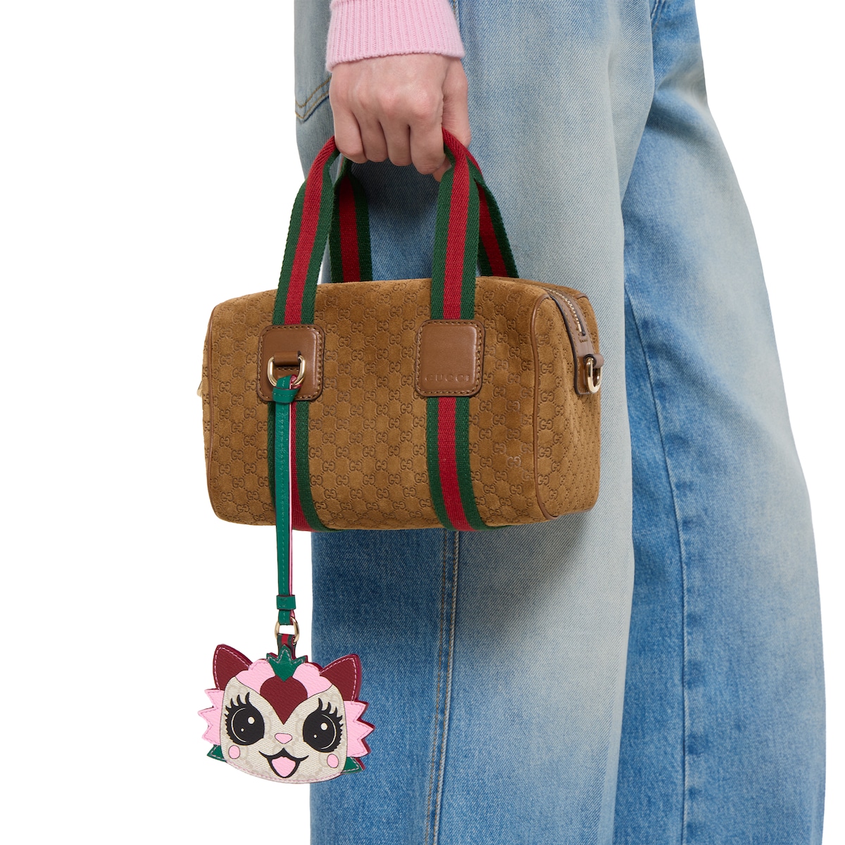 Gucci Besties〕バッグ チャーム ・ベージュ GG ファブリック | GUCCI公式