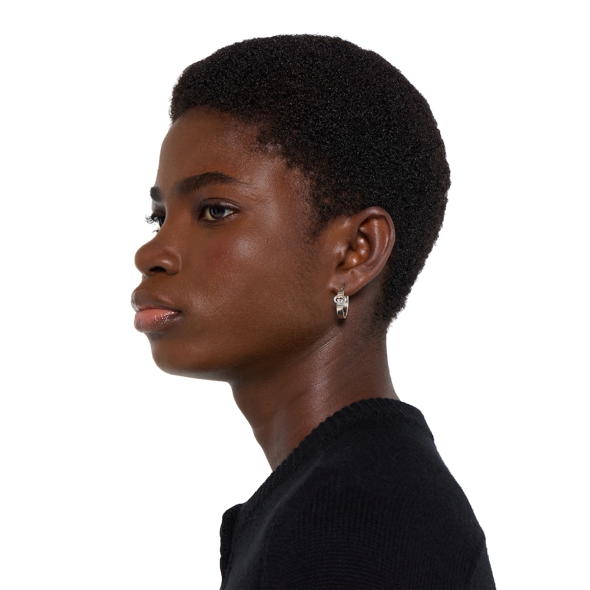 Gucci Interlocking hoop earrings in 925 sterling silver