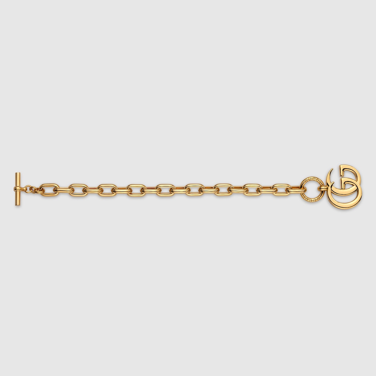 GG Marmont charm chain bracelet in gold-toned brass and aluminium