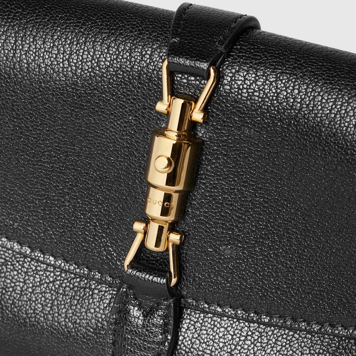 極美品⭐︎GUCCI ジャッキー ブラック キャンバス レザー 肩掛け 保存袋付 GUCCI（グッチ） 未使用品 ジャッキー スマホショルダー スマホケース