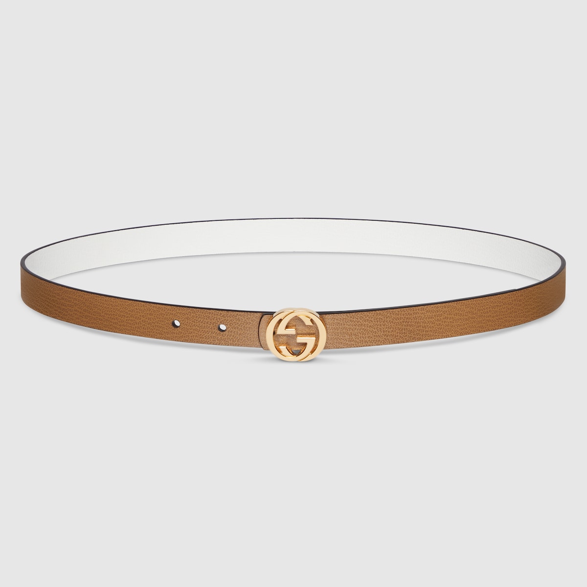 小物 GUCCI Chain Link Buckle Belt WHITE GOLD 864427_AAGFY_9875_001_100_0000