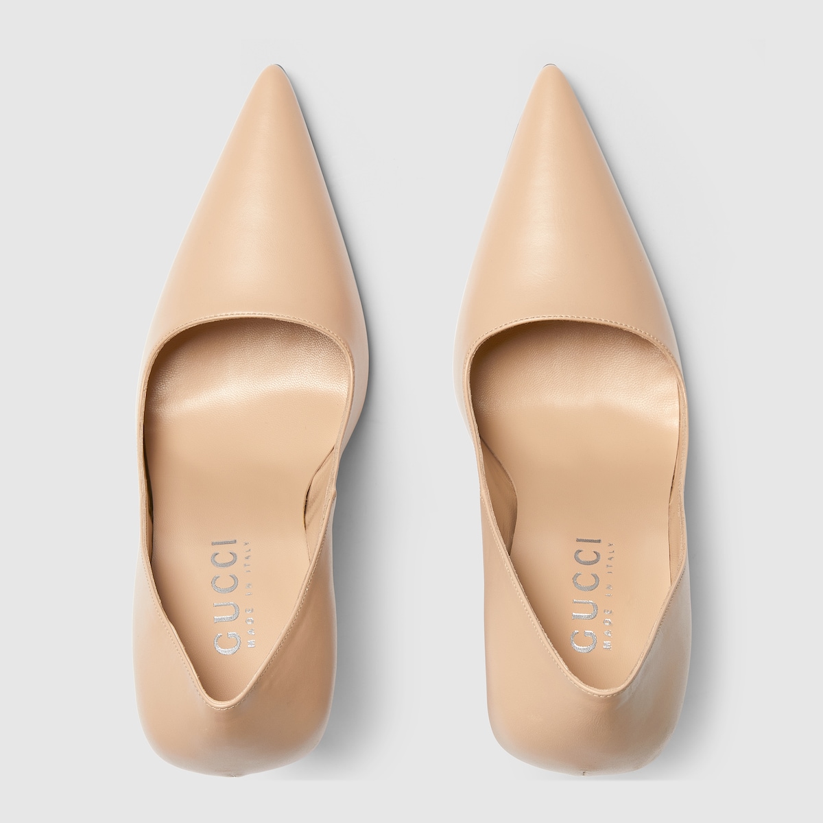 ボムシェル〕ウィメンズ パンプス ・ベージュ レザー | GUCCI公式