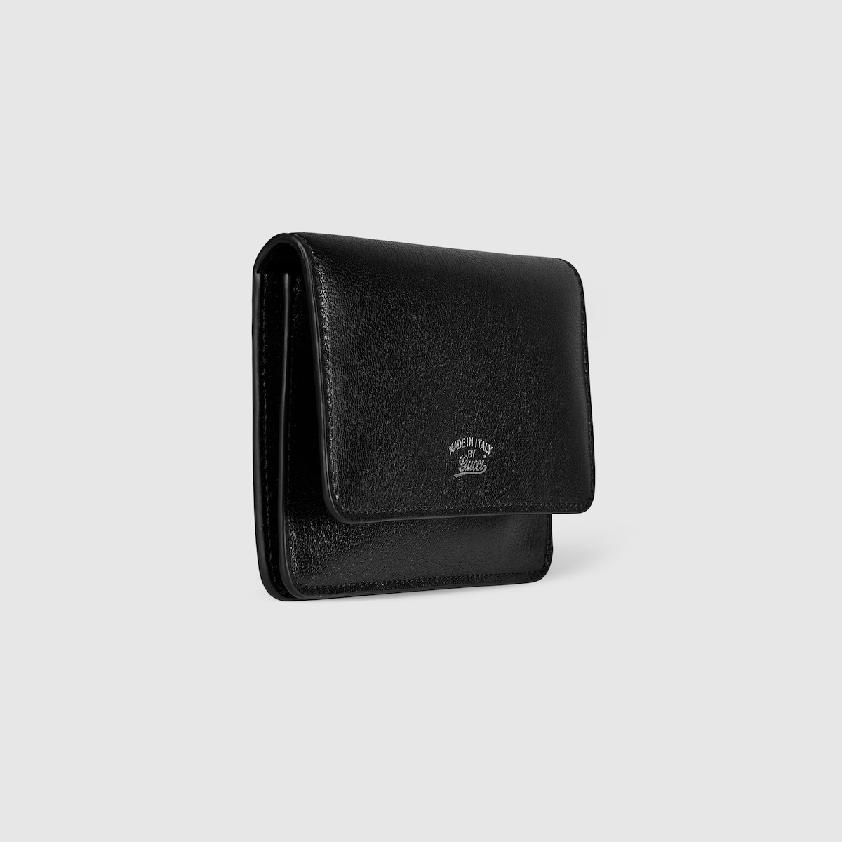 GUCCI ブラックレザー ケース 美品 GUCCI グッチ シマレザー カードケース 名刺入れ パスケース