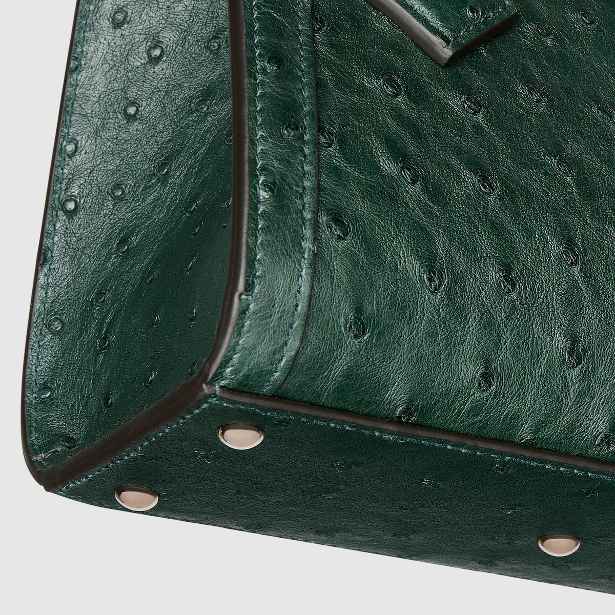 Gucci Diana ostrich small tote bag in green | GUCCI® US