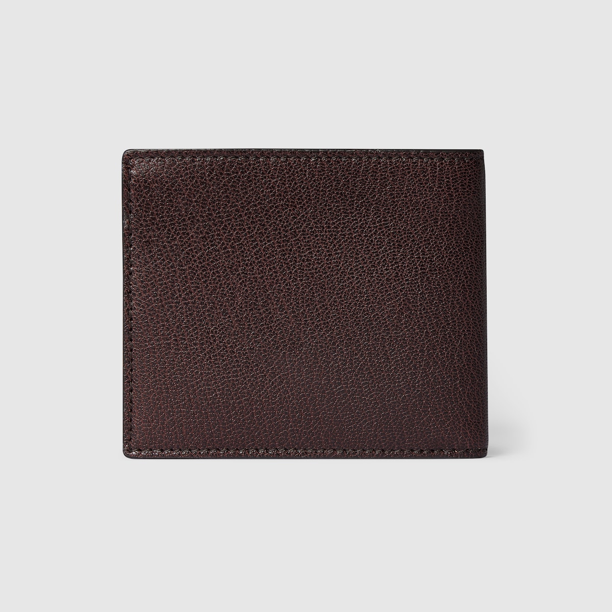 Lira bi-fold wallet in dark brown leather - thumbnail 4