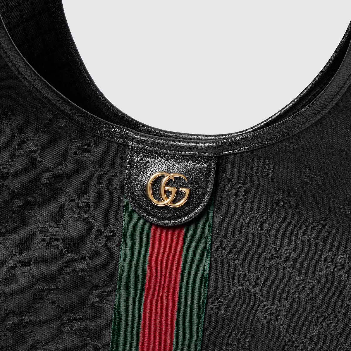 Gucci Giglio large tote bag in black GG canvas | GUCCI® US