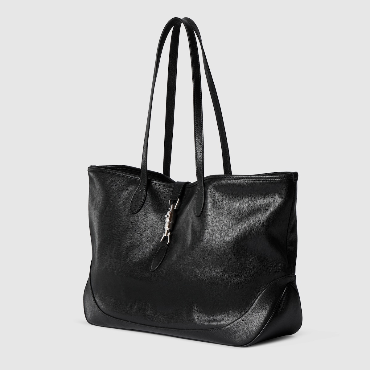 Gucci Jackie medium tote bag in black leather - thumbnail 7