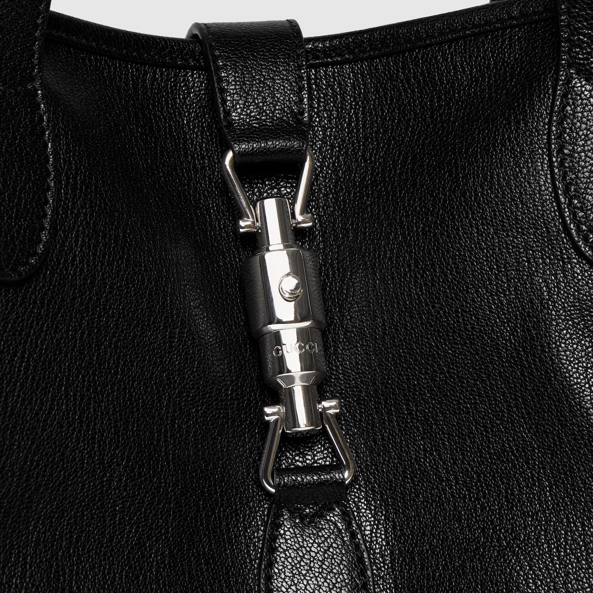 Gucci Jackie medium tote bag in black leather - thumbnail 5