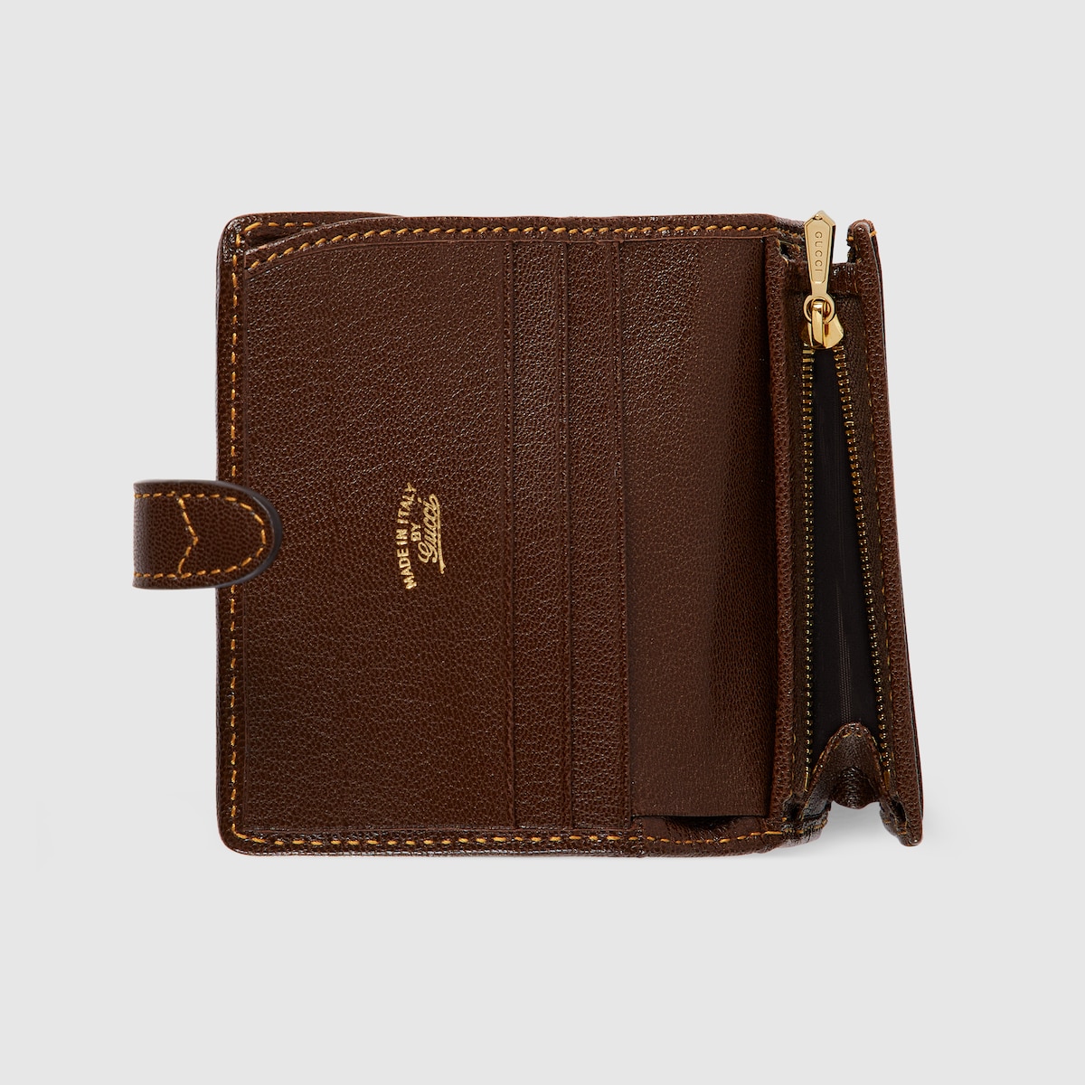 Gucci Jackie medium wallet in sand and brown GG canvas | GUCCI® ZA