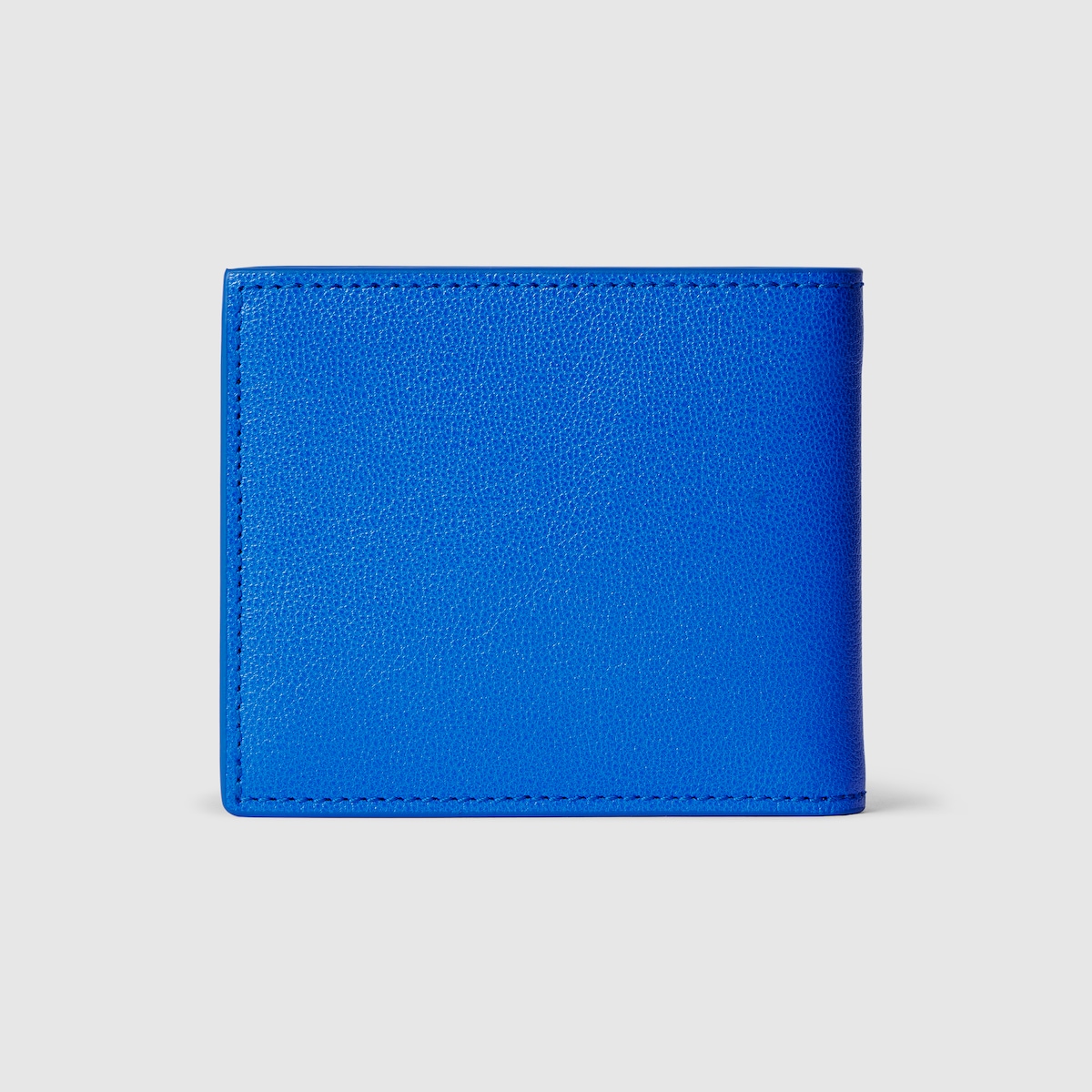 Lira bi-fold wallet in bright blue leather | GUCCI® US
