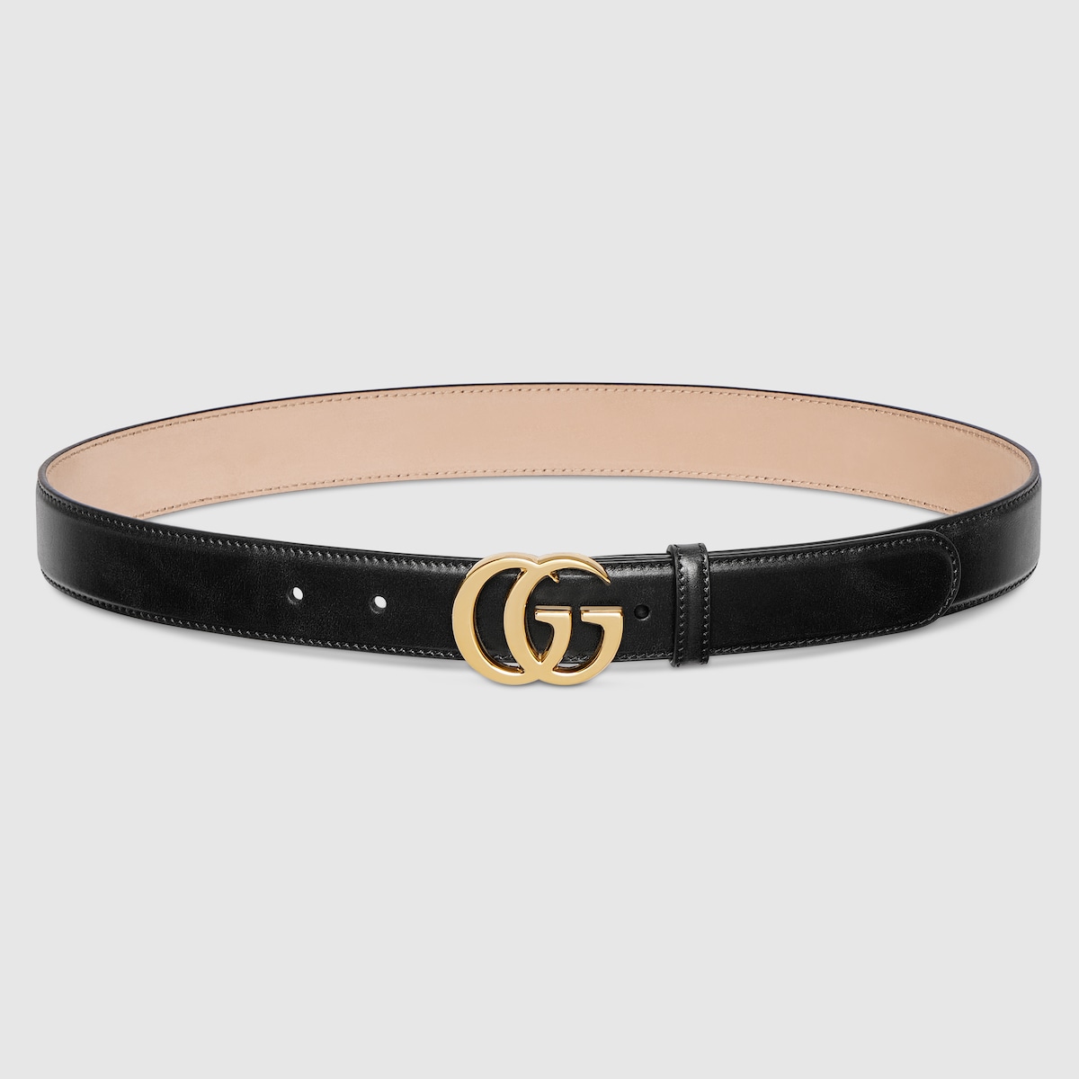GUCCI グッチ ダブルG ベルト マーモント レザーレディース レザーベルト（ダブルGバックル） ・ブラック レザー | GUCCI公式