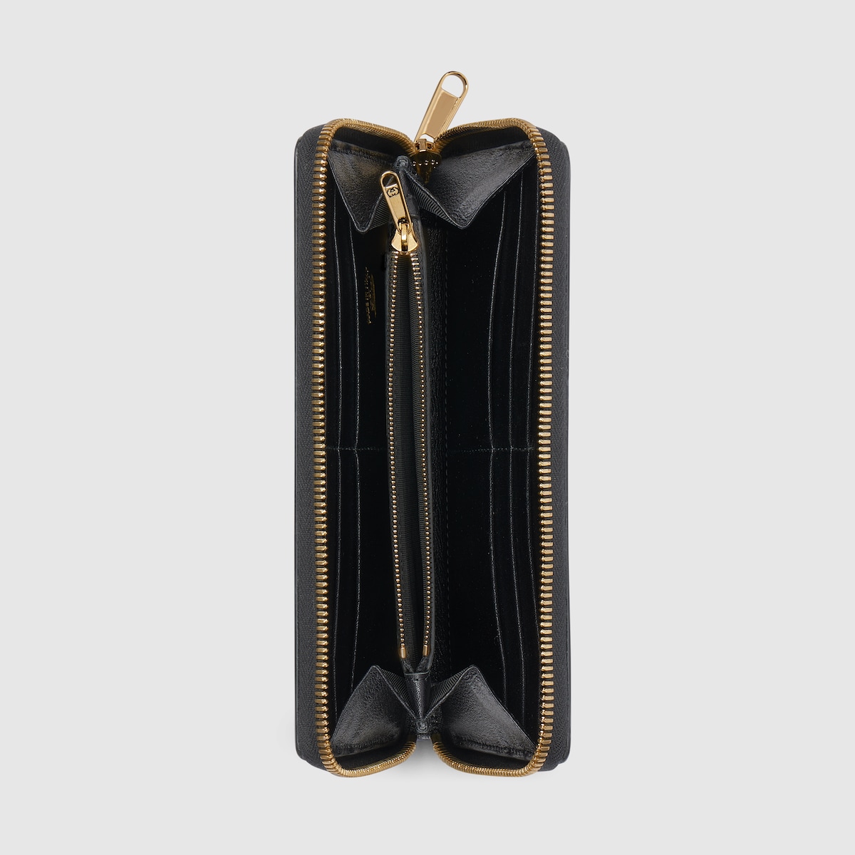 Gucci Horsebit Web zip around wallet in black leather - thumbnail 4