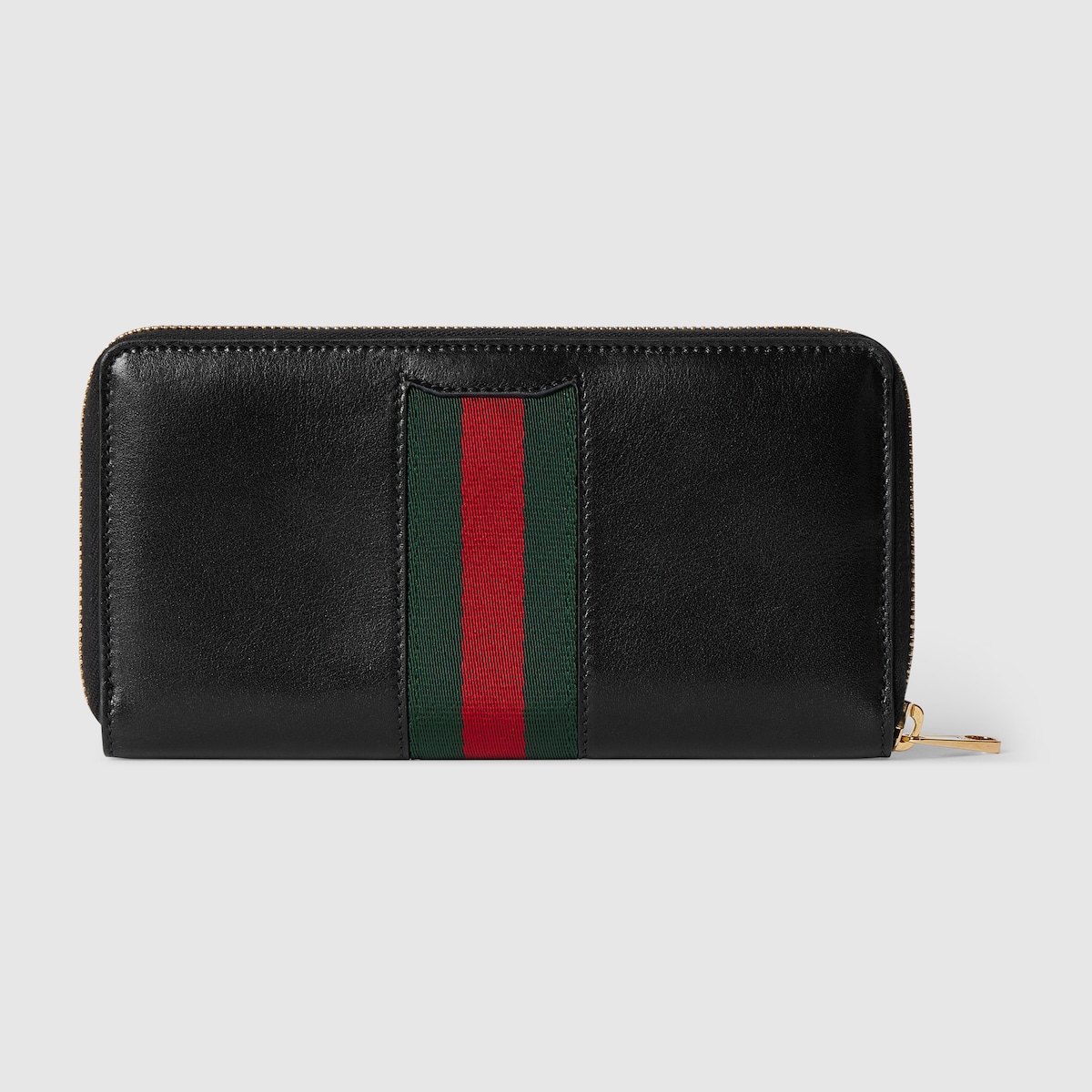 Gucci Horsebit Web zip around wallet in black leather - thumbnail 2