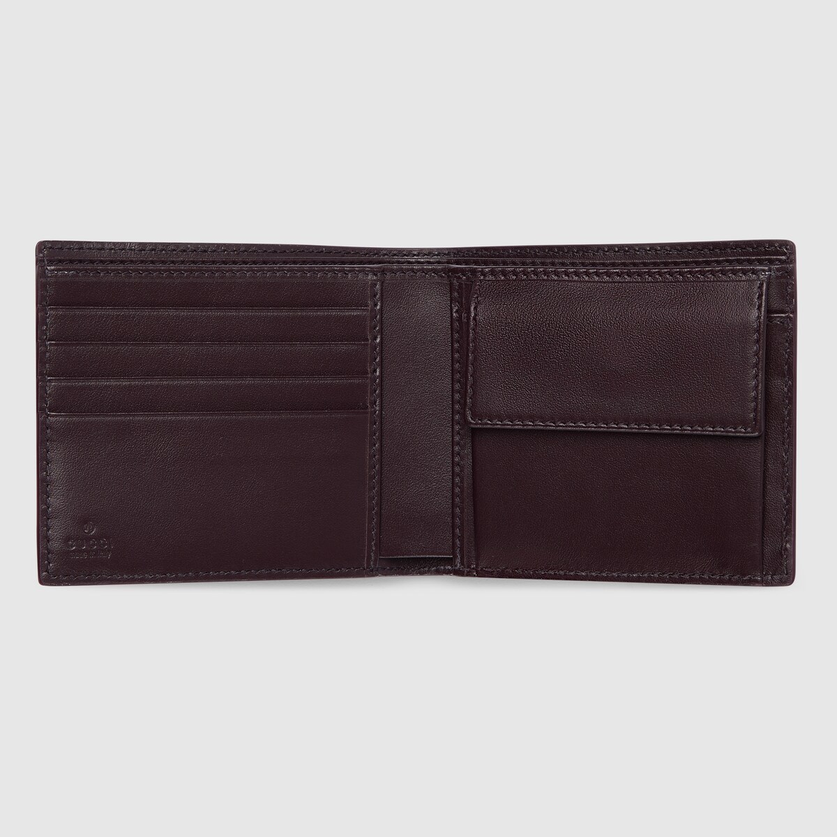 Bordeaux interior GG coin wallet in dark blue GG Supreme - thumbnail 2